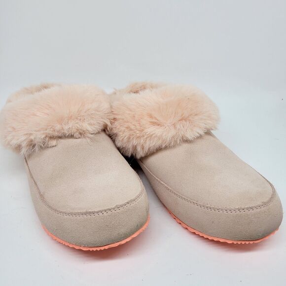 Sorel Pink Plush Coffee Run Slippers Shoes Size US 9 EUR 40 - Picture 1 of 16